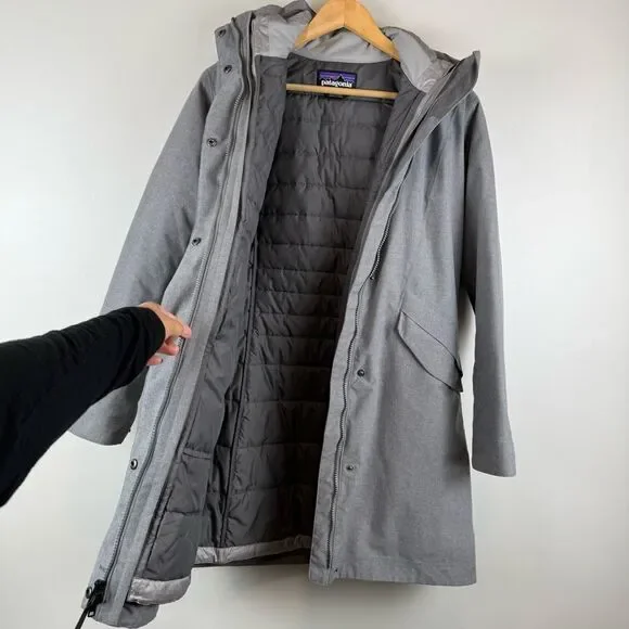 Patagonia Vosque 3-in-1 Parka Women's Size Small Style 28567 Grey - Picture 16 of 16